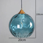 Modern LED Nordic Ceiling Glass Ball Pendant Light
