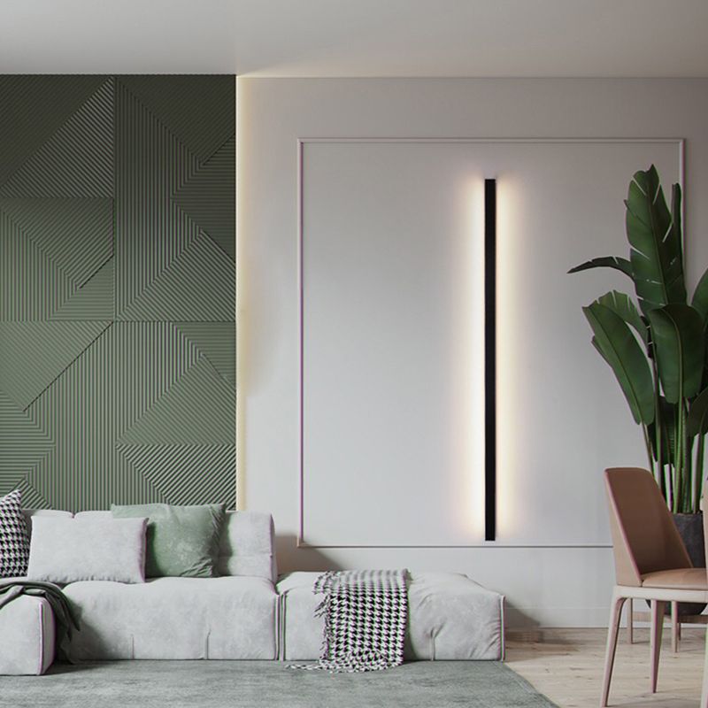 Gravo Minimalist Linear Metal/Wall Lamp, Gold/Black/White