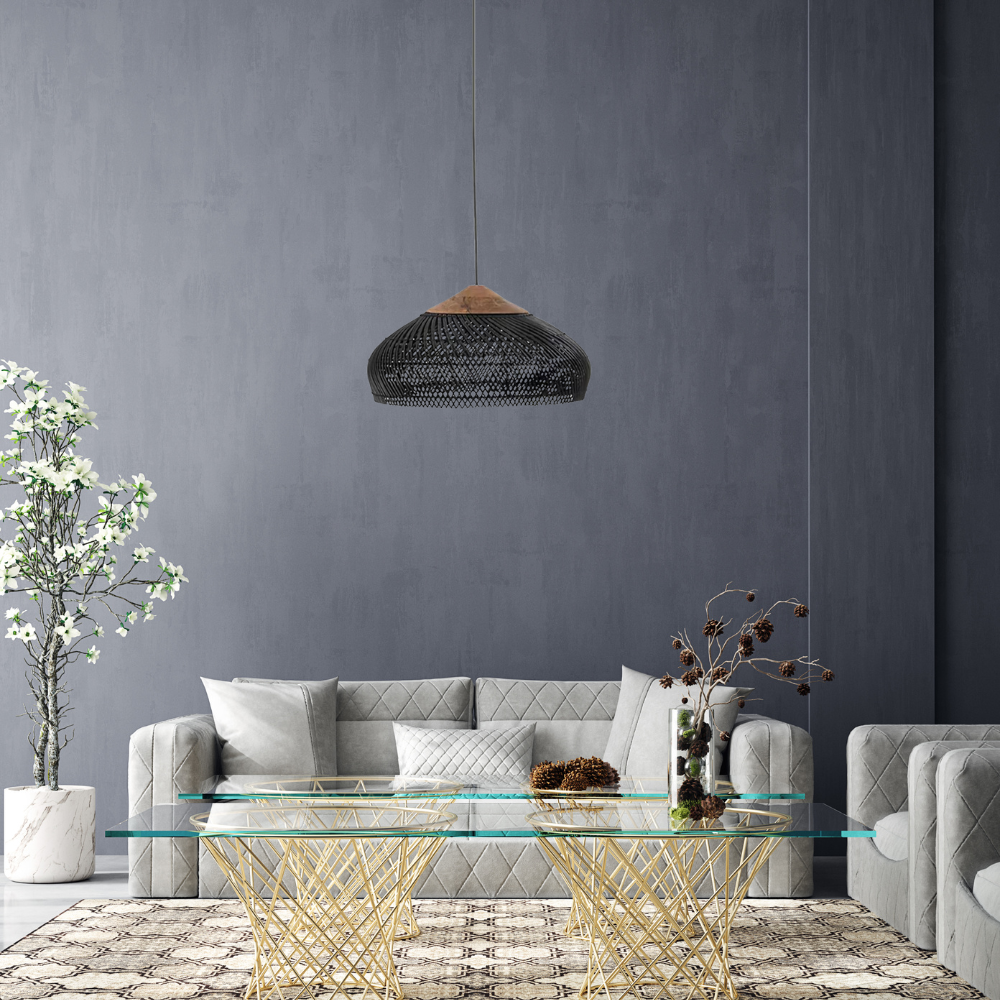 Woven Dome Bohemian Rattan Pendant Light