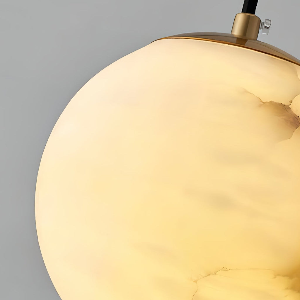Alabaster Globe Modern Pendant Light