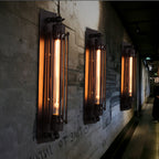 Retro Industrial Edison Long Flute Glass Wall Light