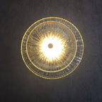 Round Crystal Wall Light