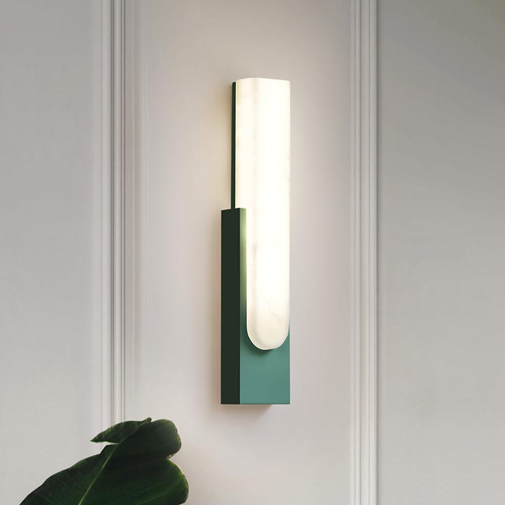 Agatha Modern Artificial Alabaster Minimalist Wall Light