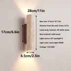 Japandi Tube Travertine Stone Minimalist Wall Light