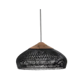 Woven Dome Bohemian Rattan Pendant Light