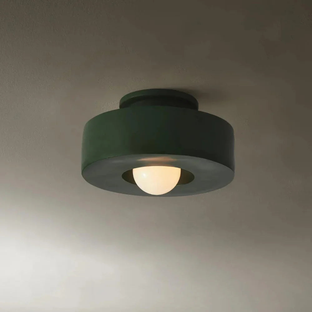 Ethereal Circle Nordic Resin LED Minimalist Ceiling Lamp