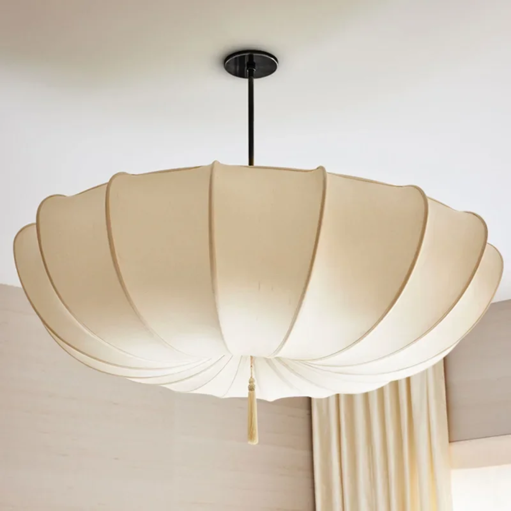 Light of Paris Modern Fabric Pendant Light
