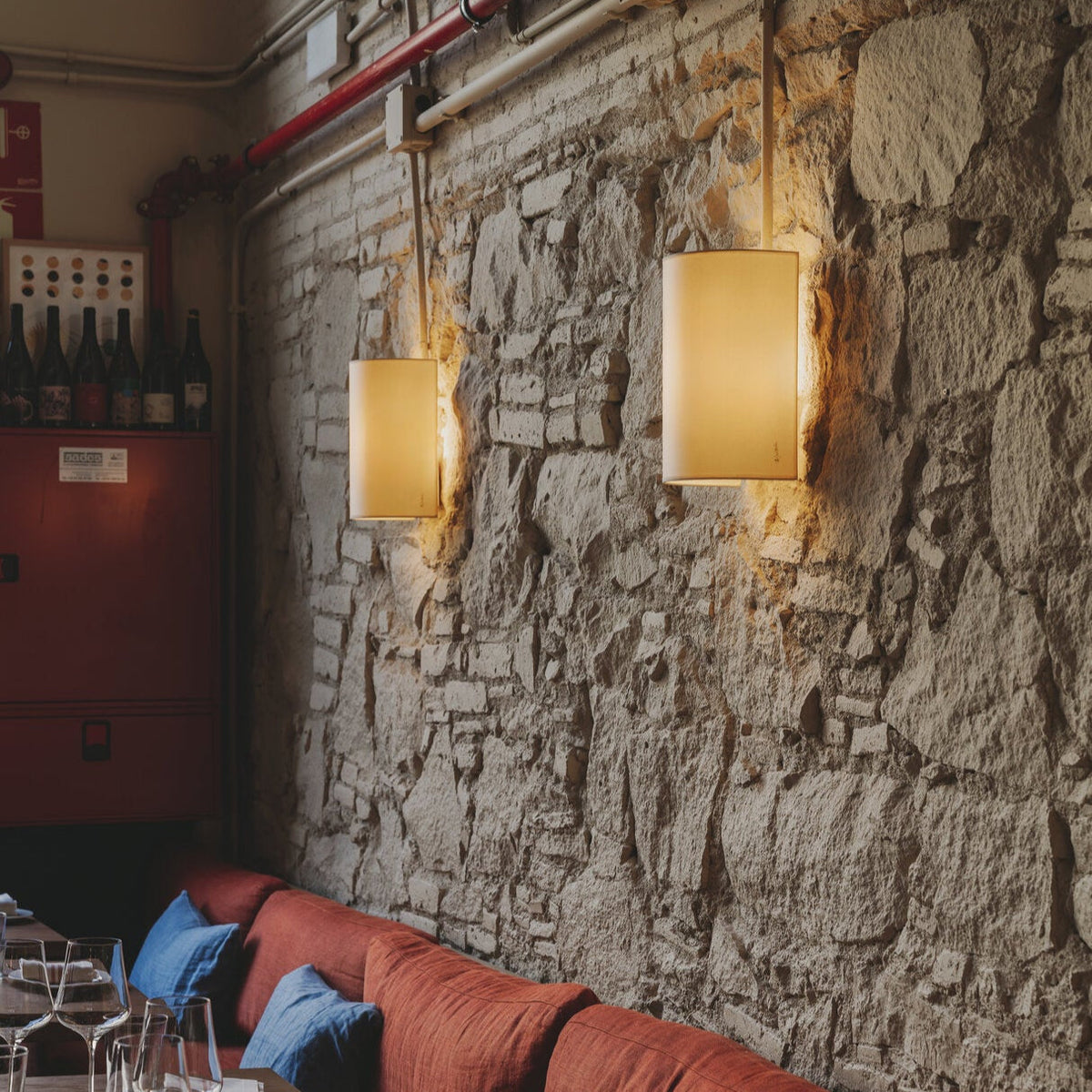 Zenform Glow Japanese Wabi-Sabi Fabric Wall Lamp