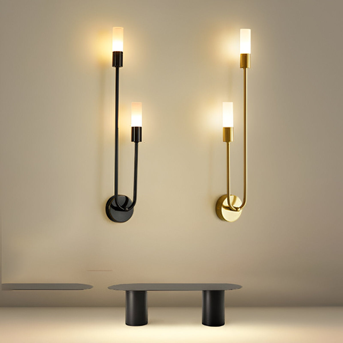 Nordic Modern Simplicity Iron & Acrylic Long Tube Wall Light