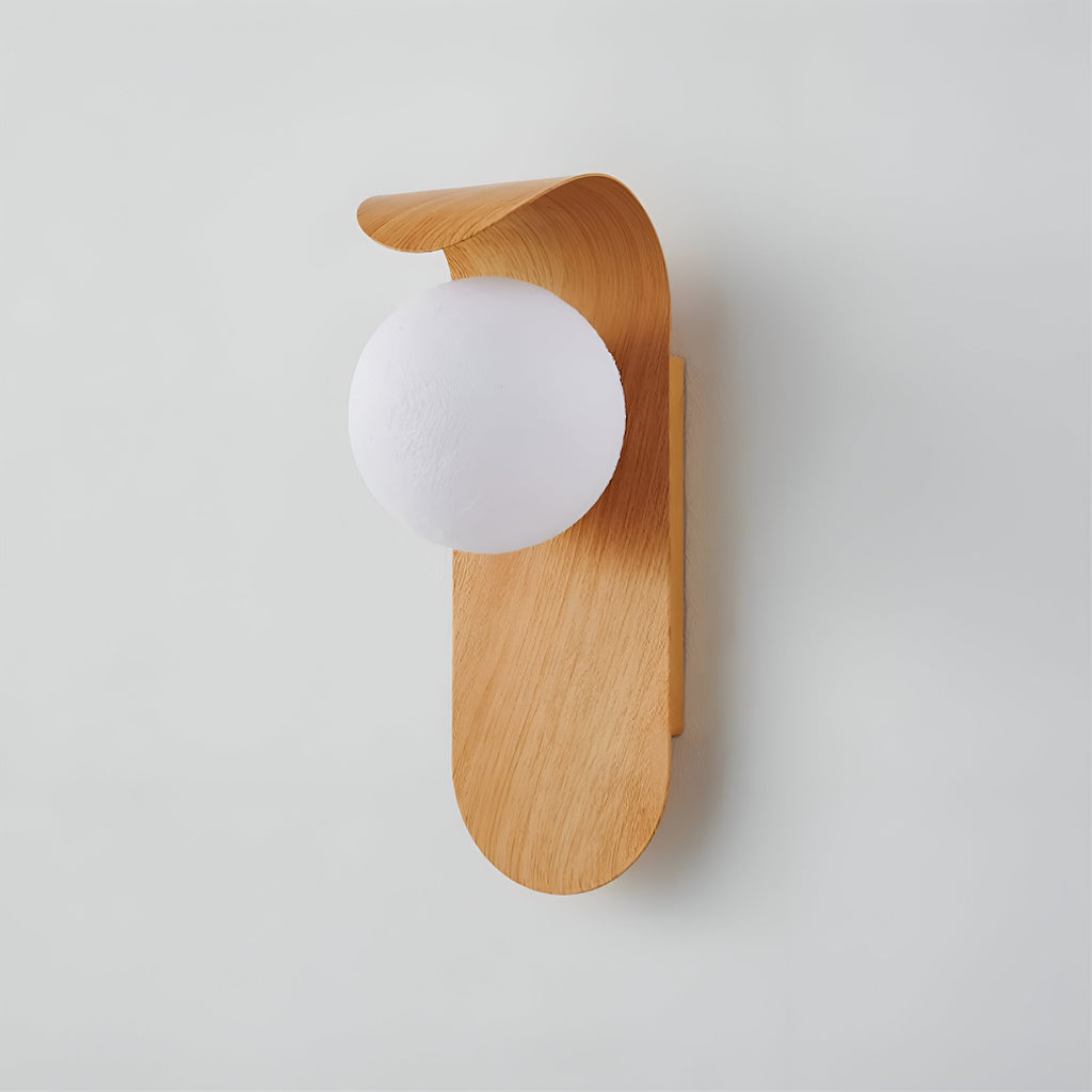 Carlyle Nordic Minimalist Iron Wood Accent LED Wall Light