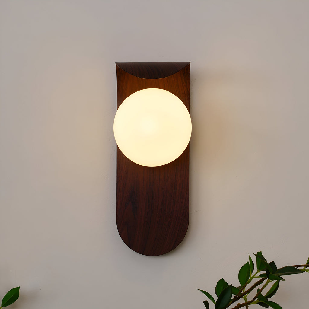 Carlyle Nordic Minimalist Iron Wood Accent LED Wall Light
