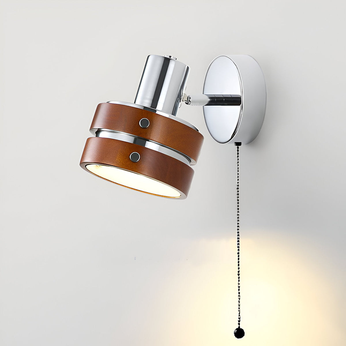 Elric Traditional Vintage Cylinder Wood Wall Light