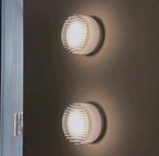 Nordic Luminous Dimple Glass Modern Wall Light