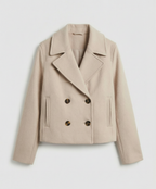 Elegant Loose Fit Double-Breasted Women's Jacket