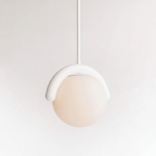 Uveta Linear Chandelier Red&Silver