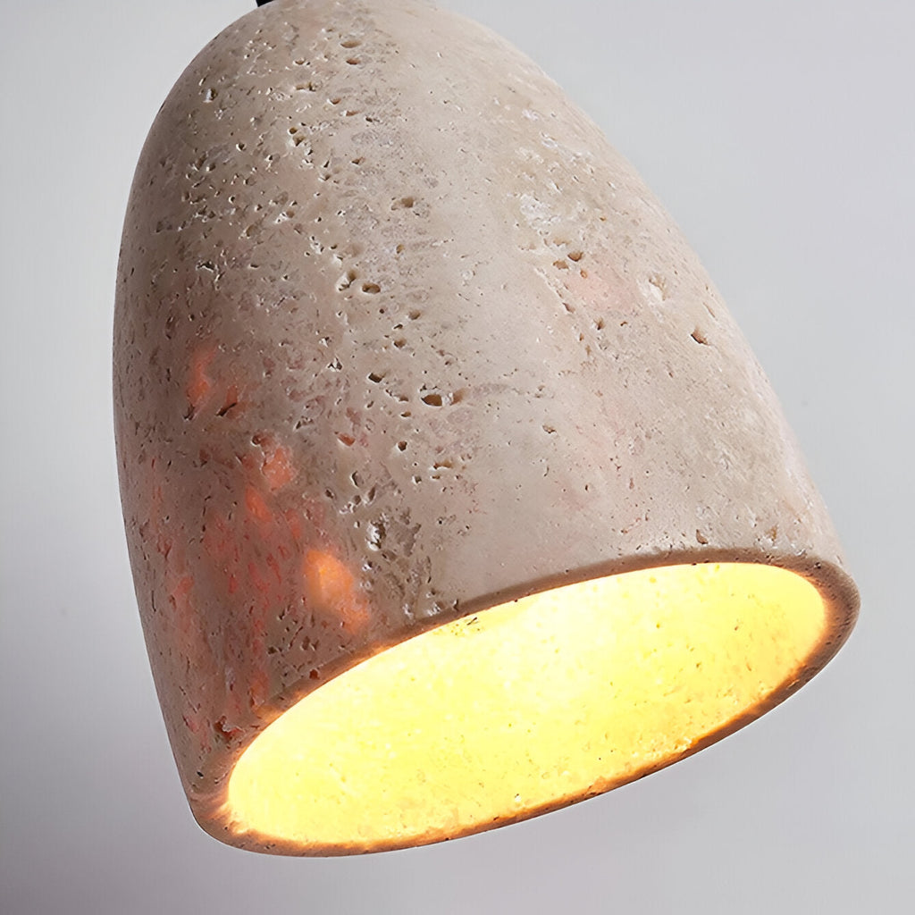 Solenne Minimalist Travertine Pendant Light