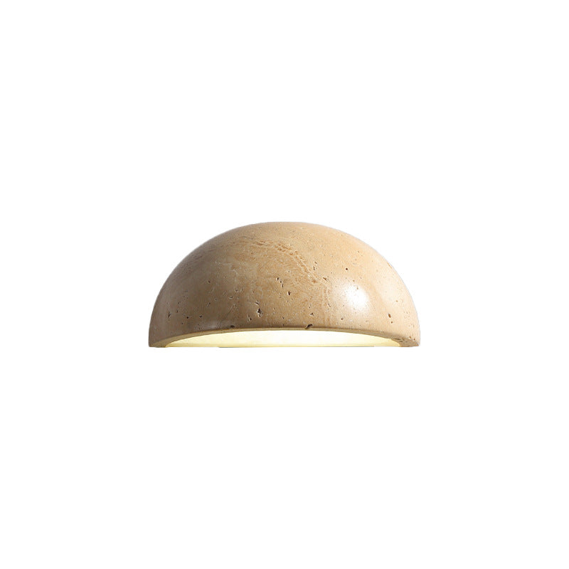 Travertine Nordic Semicircular Wall Light