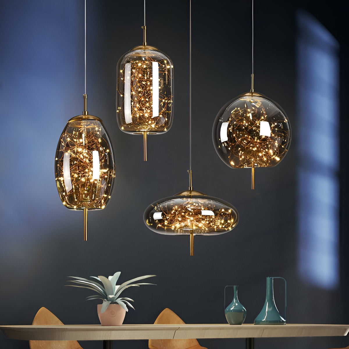 Nordic Luxury Modern Glass Pendant Light