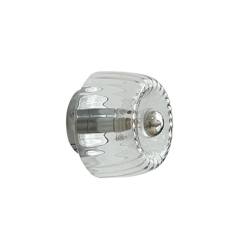 Clara Rays Contemporary Brass Glass Ceiling Light