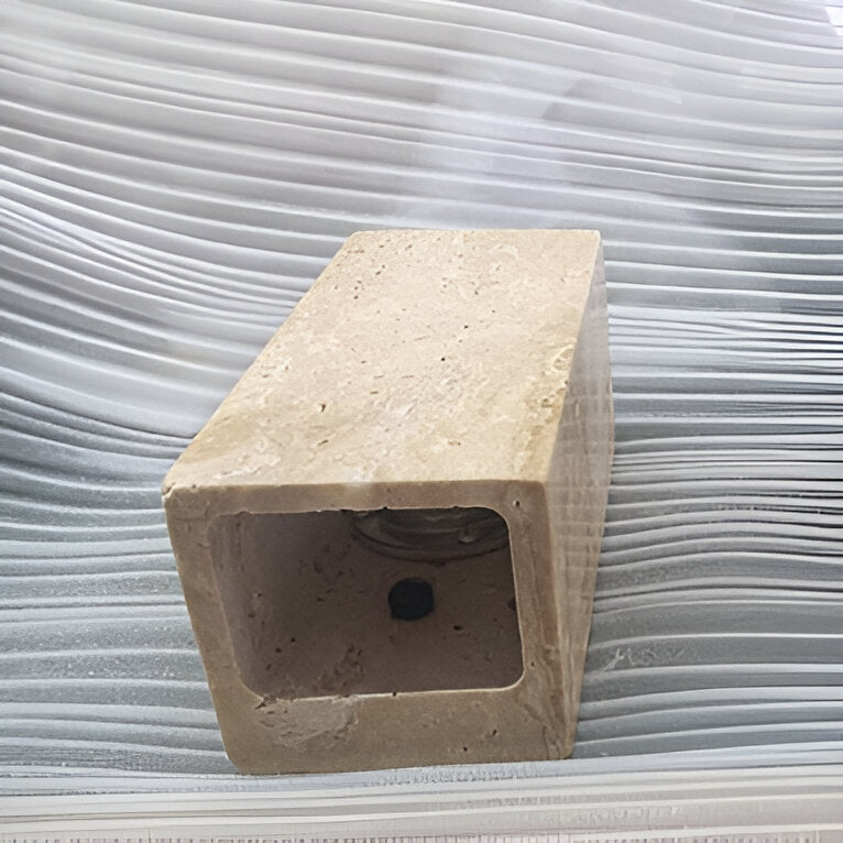 Travertine Stone Minimalist Outdoor LED Wall Light