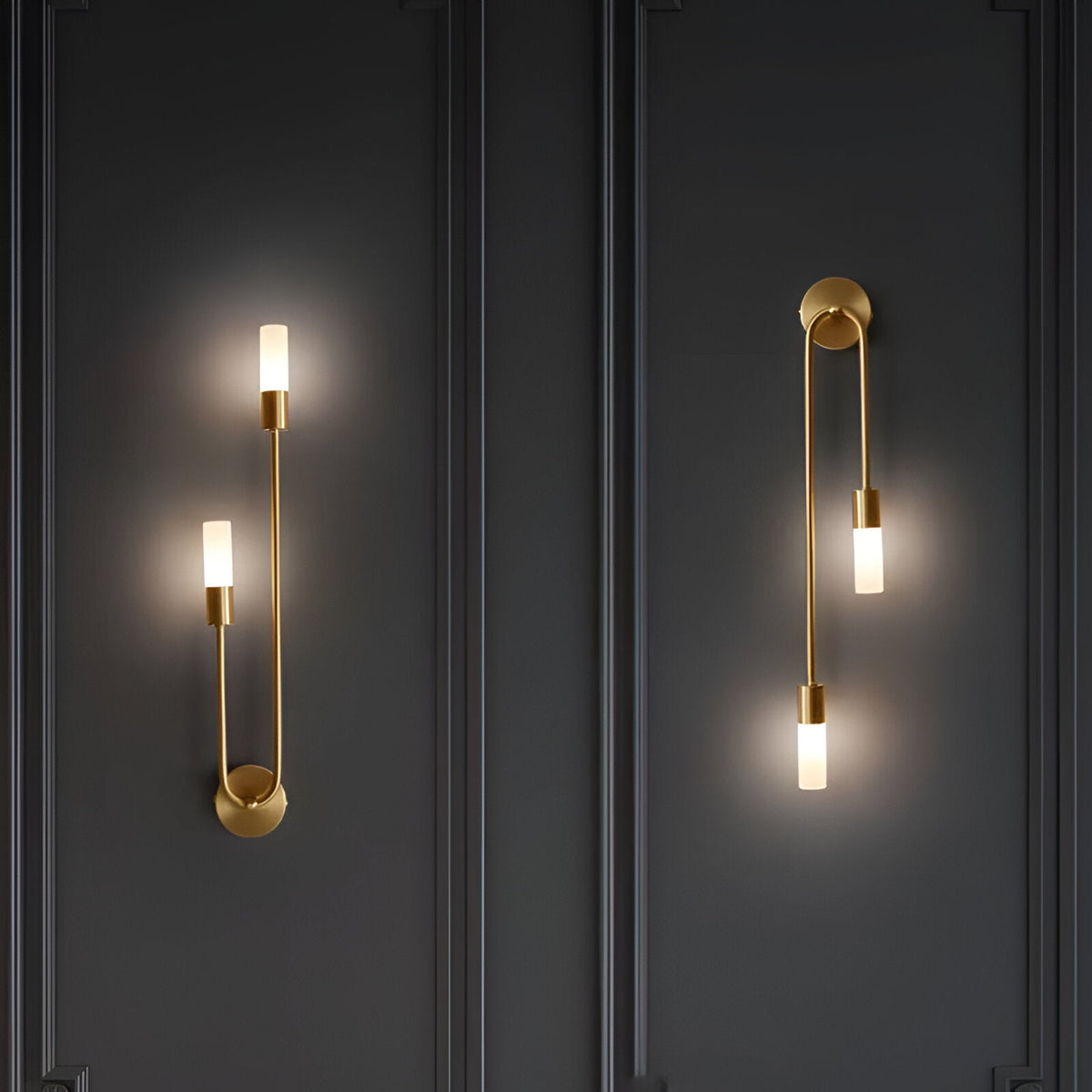 Nordic Modern Simplicity Iron & Acrylic Long Tube Wall Light
