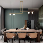 Nordic Glass Linear Luxury Pendant Light
