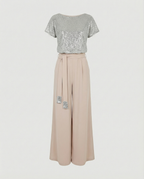 Elegant Women's Glitter Jumpsuit