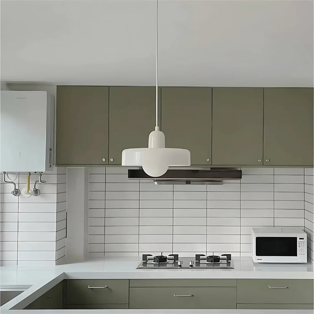Luminous Halo Modern Glass Pendant Light