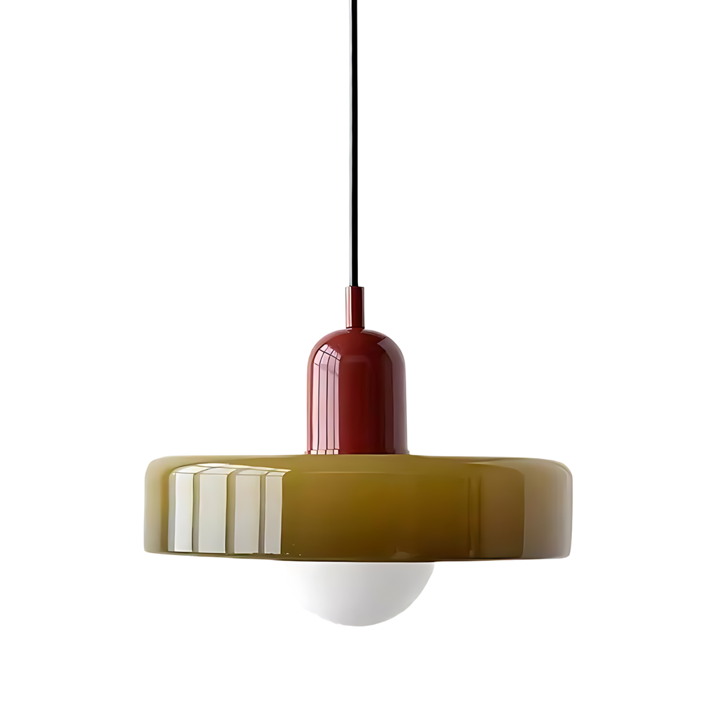 Luminous Halo Modern Glass Pendant Light