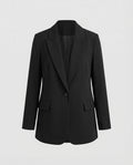 Women's Longline Blazer with Notched Lapels and Belted Waist – Perfect for Office and Smart Casual Looks
