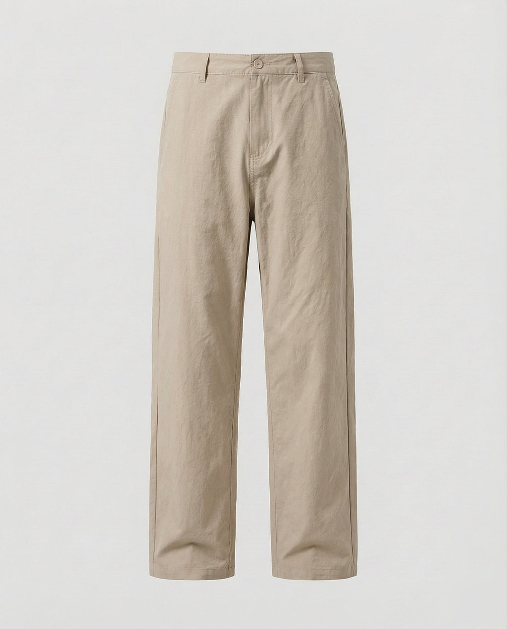 Men's Relaxed Fit Straight-Leg Chino Trousers with Elastic Waist Sides – Perfect for Work and Weekend Wear