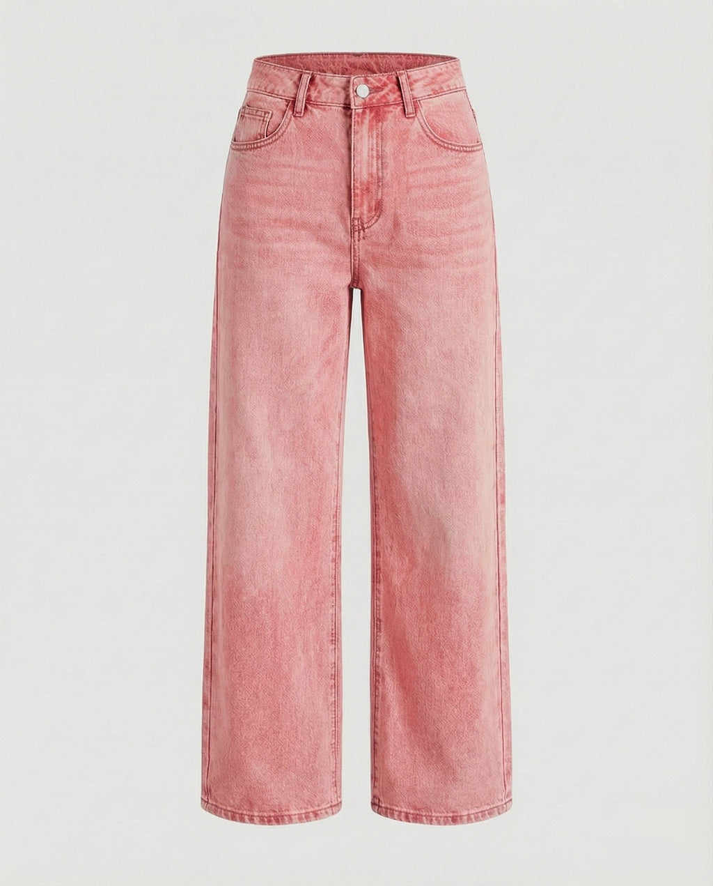Women’s Relaxed High-Waisted Wide-Leg Jeans – Full-Length Denim Trousers with Classic Five-Pocket Style for Everyday Casual Wear