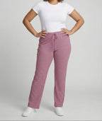 Women's Striped Wide-Leg Lounge Pants – Comfortable Jersey Palazzo Trousers with Elastic Drawstring Waist for Everyday Relaxation
