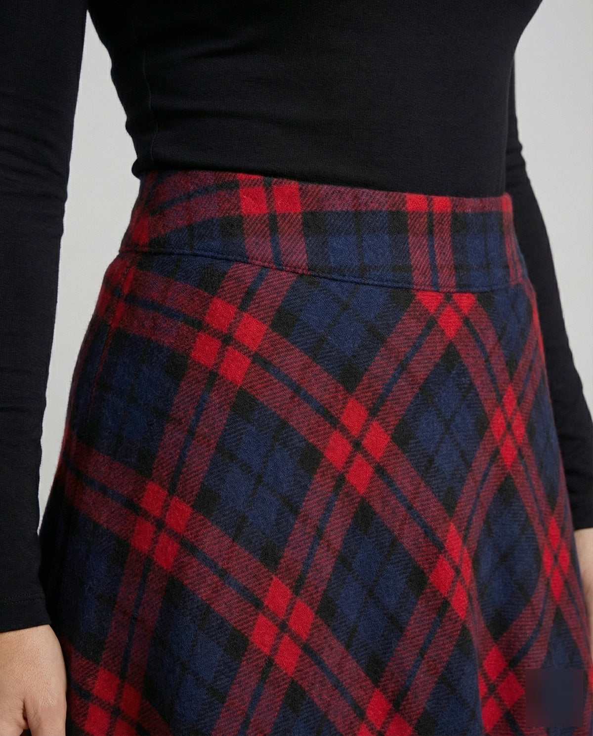 Vintage-Inspired Women's High-Waisted Printed Maxi Skirt – Flared A-Line Design for Autumn and Winter