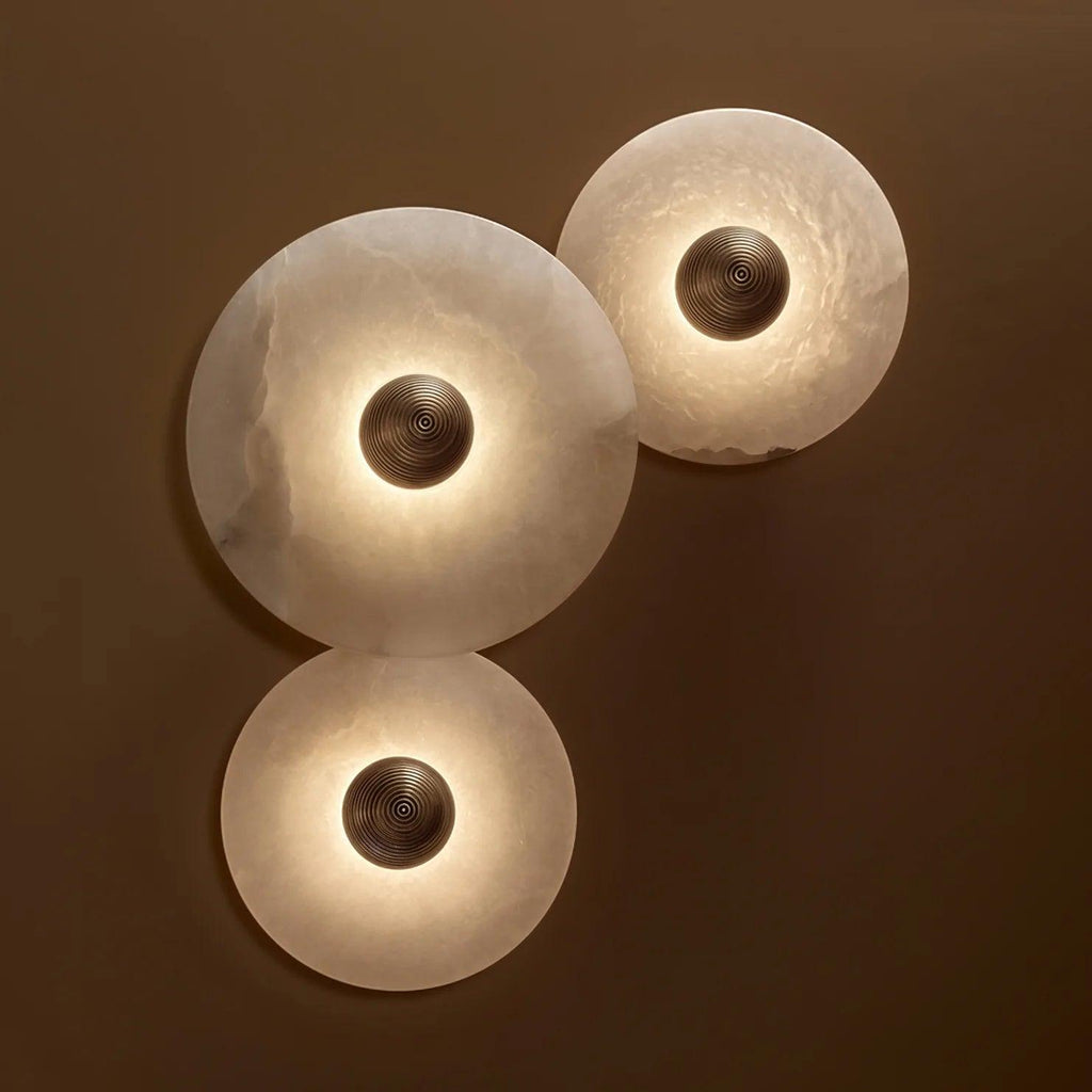 Alabaster Radiance Minimalist Elegance Wall Lamp