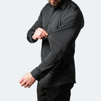 Men's Slim Fit Long Sleeve Dress Shirt – Classic Collared Stretch Button-Up with Adjustable Cuffs for Business and Smart-Casual Style