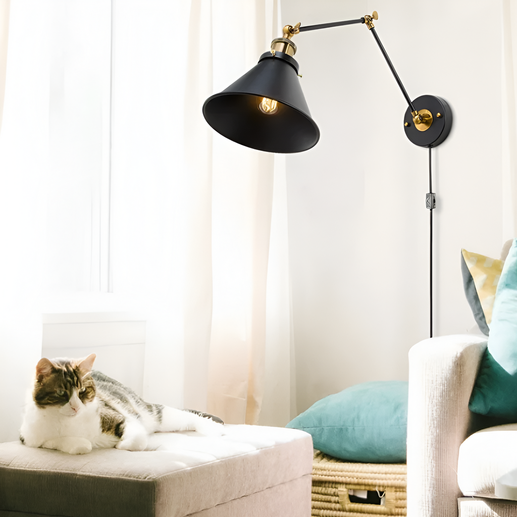 Marzella Industrial Retro Iron Vintage Wall Lamp