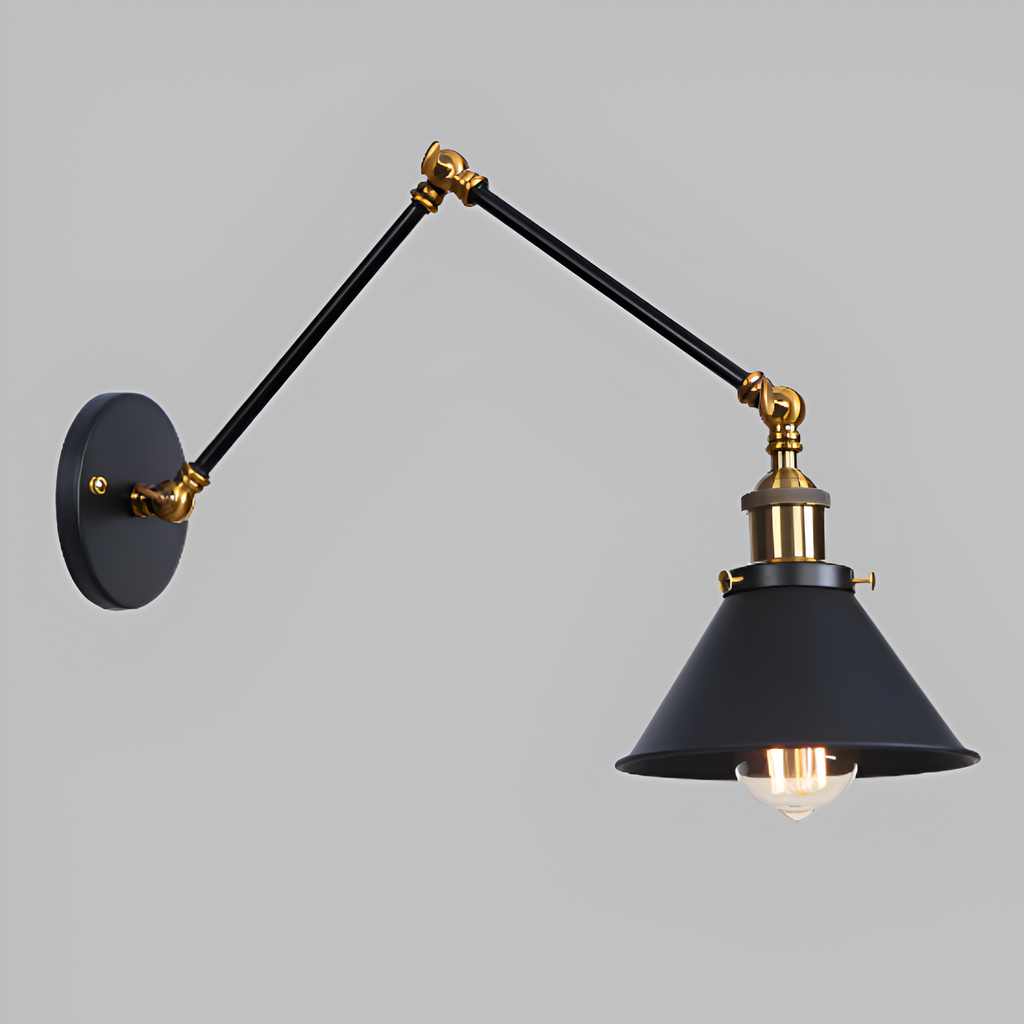 Marzella Industrial Retro Iron Vintage Wall Lamp