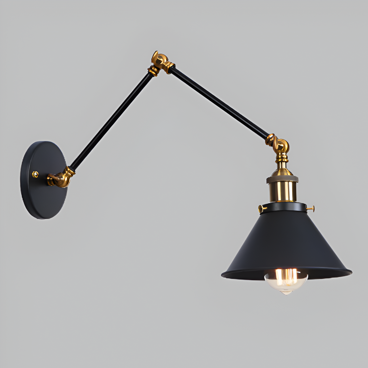 Marzella Industrial Retro Iron Vintage Wall Lamp