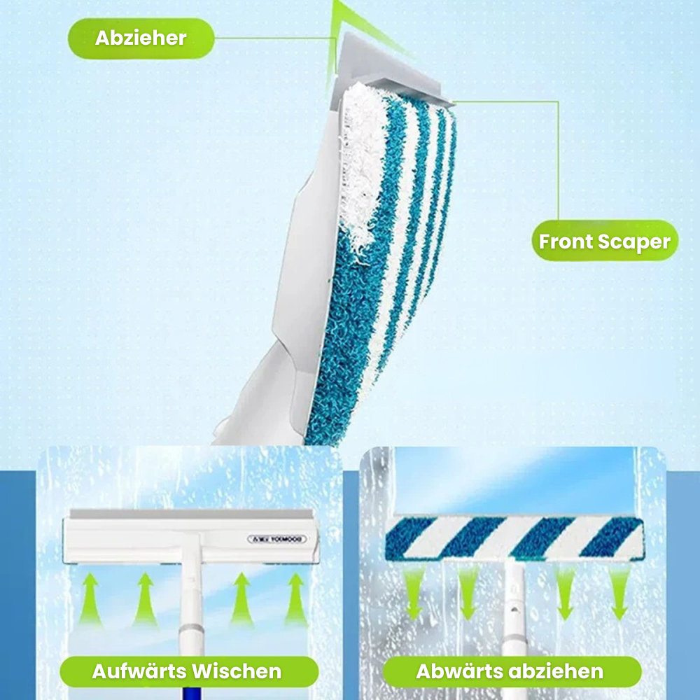 Adriaan | Versatile 3-in-1 Telescopic Window Cleaner