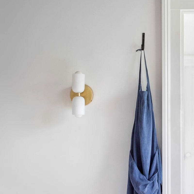 Elegance Cream Acrylic Metal Base Minimalist Wall Light