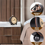 Arjan | Vintage-Inspired Metal Alarm Clock with Silent Mechanism