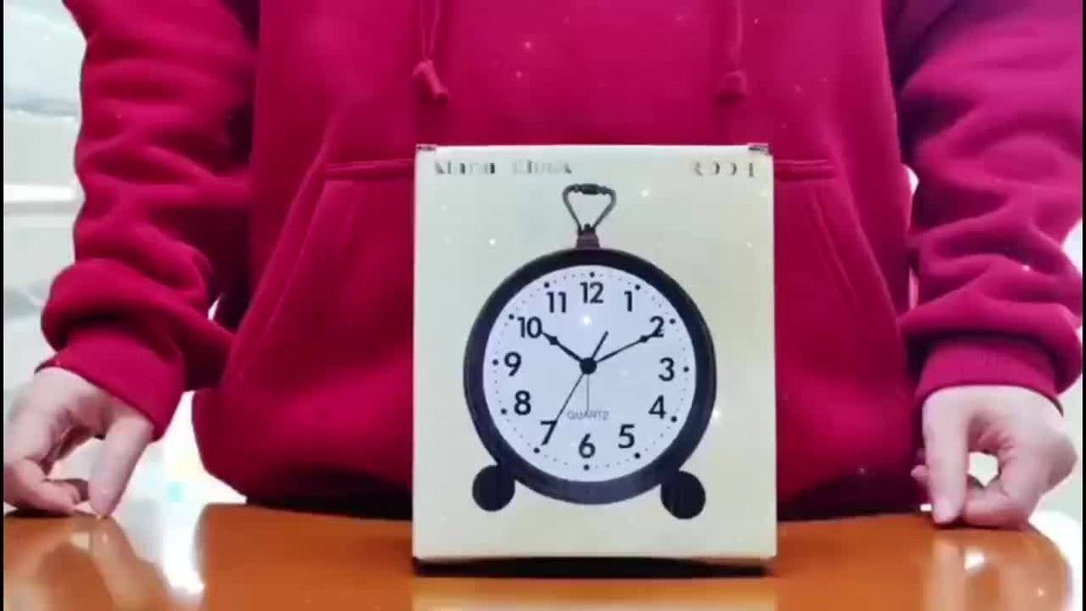 Arjan | Vintage-Inspired Metal Alarm Clock with Silent Mechanism