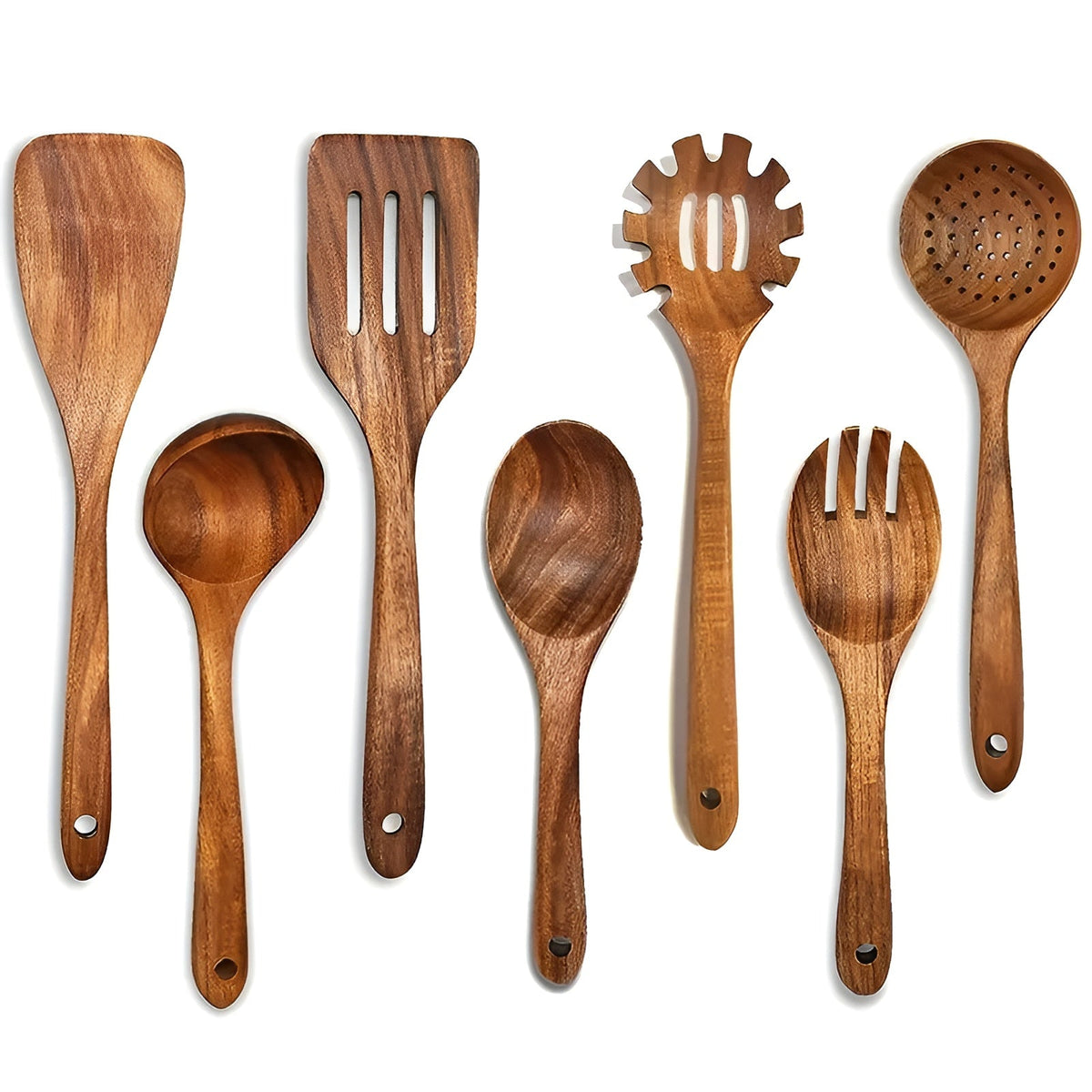Arne | 7-Piece Wooden Kitchen Utensil Set