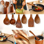 Arne | 7-Piece Wooden Kitchen Utensil Set