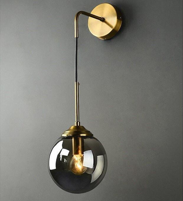 Shiny Nordic Globe Wall Light