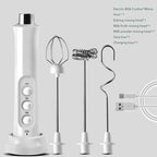 Boaz | Versatile 3-in-1 Rechargeable Electric Milk Frother