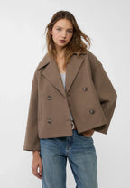 Elegant Loose Fit Double-Breasted Women's Jacket