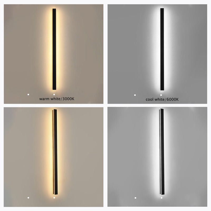 Edge Ripple Minimalist Linear Waterproof Outdoor Light