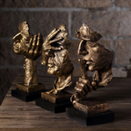 Daan | Gold Abstract Decorative Sculpture